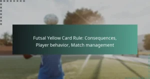 Futsal Yellow Card Rule: Consequences, Player Behaviour, Match Management